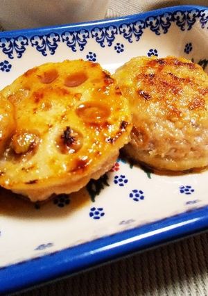 モチモチ蓮根バーグ-レシピのメイン写真