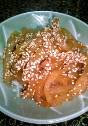 お酒がすすむ！ご飯に合う！たくあん炒め♪-レシピのメイン写真