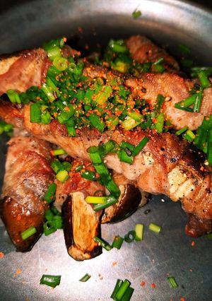 フライパン・油不要!ナスの豚肉巻き-レシピのメイン写真