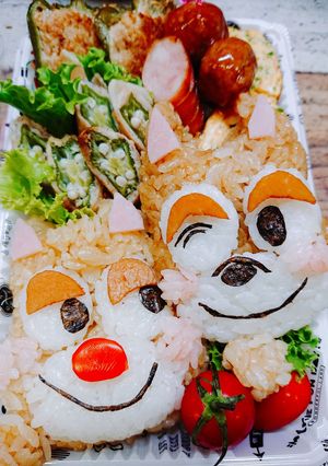 チップ&デール キャラ弁♪♪-レシピのメイン写真