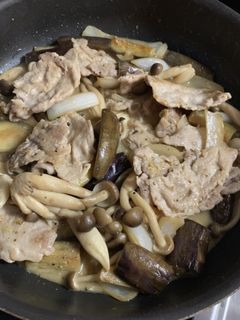 簡単☆豚肉とナスと玉葱の粒マスタード炒め-レシピのメイン写真