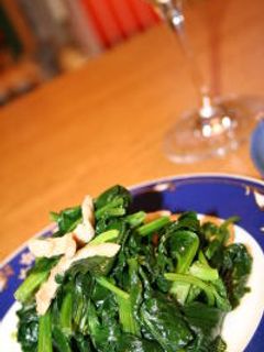 ほうれん草と豚肉の塩炒め-レシピのメイン写真