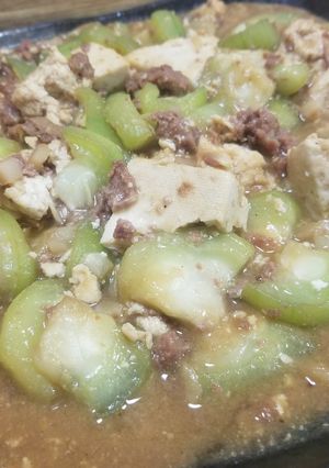 ヘチマの味噌煮-レシピのメイン写真