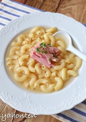 香港の朝食 マカロニスープ-レシピのメイン写真