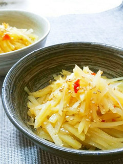 シャキシャキ♡簡単じゃがいものキンピラ-レシピのメイン写真
