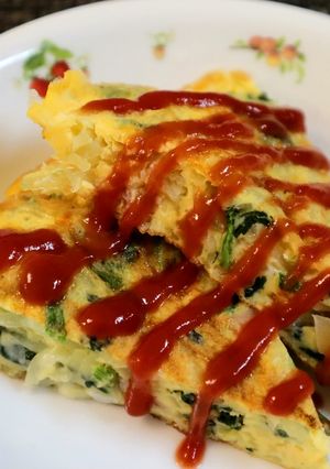 じゃがいもほうれん草ハムのチーズオムレツ-レシピのメイン写真