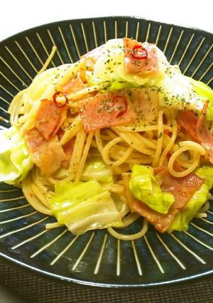 ◆キャベツとベーコンのアンチョビパスタ♪-レシピのメイン写真