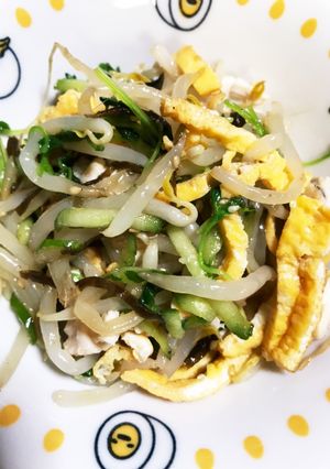 レンチンもやしと塩昆布の中華和え-レシピのメイン写真