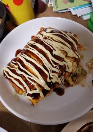 お好み焼き風なオムレツもどき-レシピのメイン写真