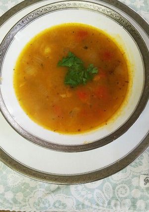ペルシャ料理麦のスープベジタリアントマト-レシピのメイン写真