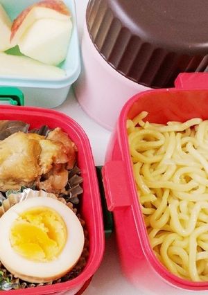 ラーメン（つけ麺）のお弁当-レシピのメイン写真