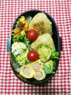 高校男子弁当♡焼おにぎり9/13-レシピのメイン写真