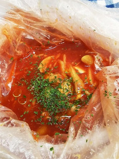 災害時の食事2…常温品でミネストローネ風-レシピのメイン写真