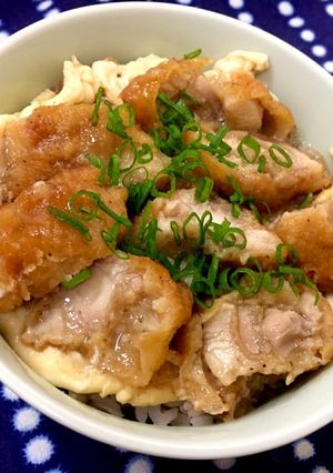 唐揚げ親子丼-レシピのメイン写真