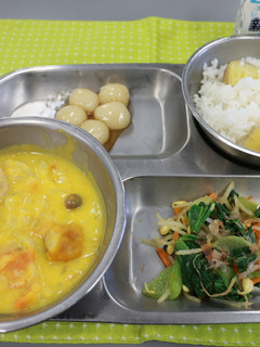 秋野菜のシチュー 河内長野市学校給食-レシピのメイン写真