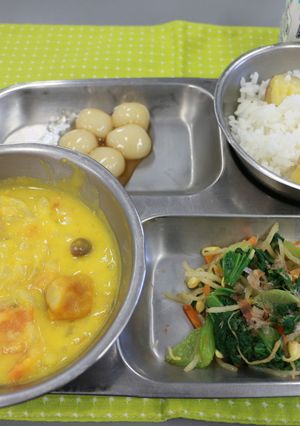 秋野菜のシチュー　河内長野市学校給食-レシピのメイン写真