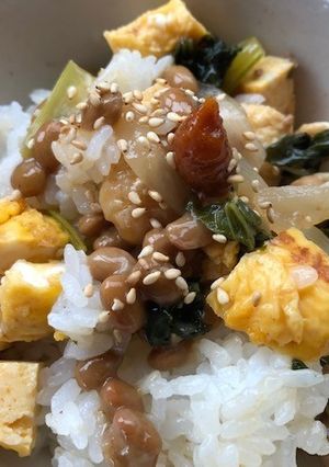 納豆と麻婆野菜のまぜご飯-レシピのメイン写真