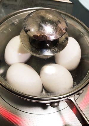 時短簡単＊少ないお水で、茹で卵を作る方法-レシピのメイン写真