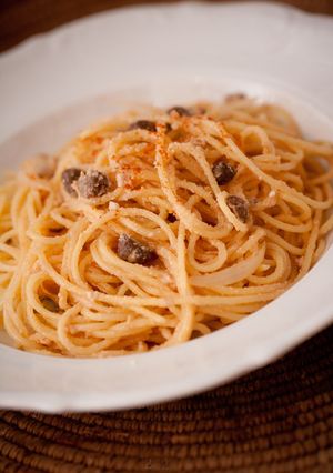 むかごとたらこのパスタ！-レシピのメイン写真