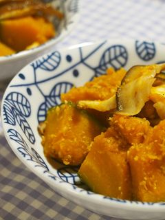 かぼちゃと椎茸の胡麻和え♪-レシピのメイン写真