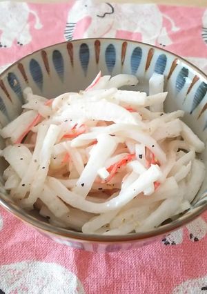大根とカニカマの胡麻マヨサラダ-レシピのメイン写真