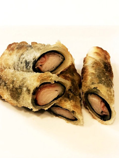 カニカマと味海苔の餃子の皮巻き-レシピのメイン写真