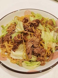 キャベツ&牛肉の焼きそば-レシピのメイン写真