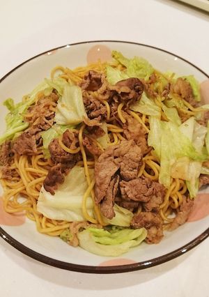キャベツ&牛肉の焼きそば-レシピのメイン写真