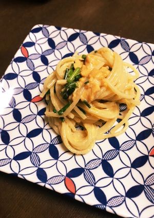 特濃ウニクリームパスタ-レシピのメイン写真