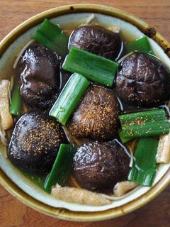 秋のしいたけ蕎麦-レシピのメイン写真