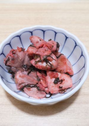 ヘルシーおつまみ☆鶏もも肉の梅しそ焼き-レシピのメイン写真