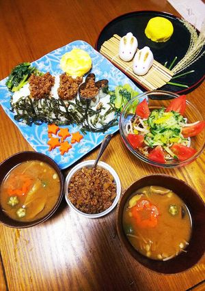 ★なんちゃって♦️お月見☺️夕飯♦️★-レシピのメイン写真