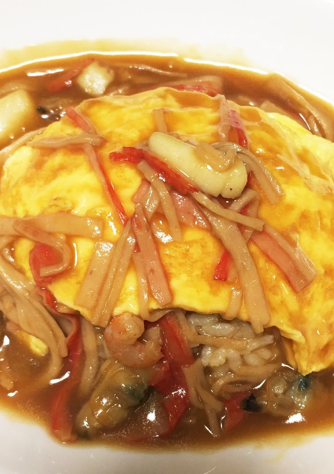 見た目は豪華?!簡単和風カニ玉DON-レシピのメイン写真
