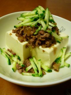 ☆ザーサイ入り肉そぼろで♪中華風冷奴-レシピのメイン写真