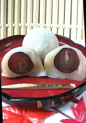 ちょちょっと作れる【ぶどう大福】-レシピのメイン写真