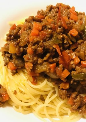 合い挽き肉のボロネーゼ風パスタ-レシピのメイン写真