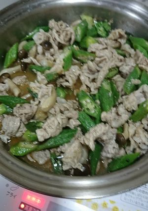 おくら豚炒め-レシピのメイン写真