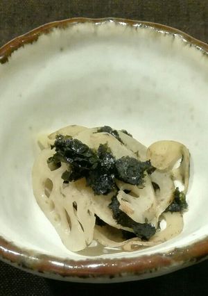 減塩　れんこんの海苔和え-レシピのメイン写真