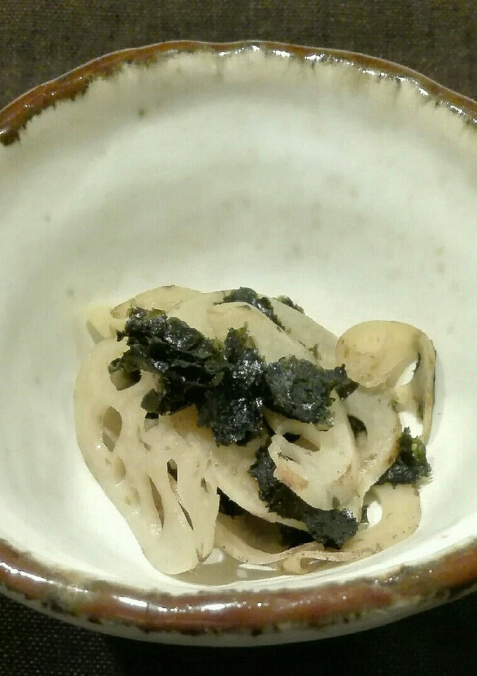減塩　れんこんの海苔和え-レシピのメイン写真