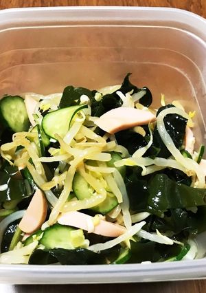 簡単！もやしとワカメのネギ胡麻和え♪-レシピのメイン写真