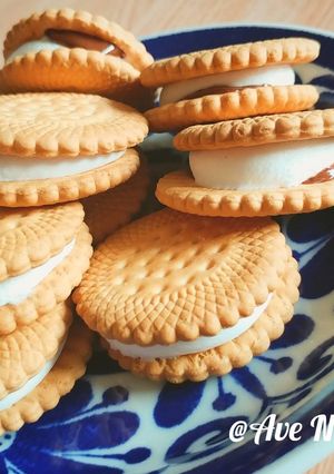♪マシュマロ&チョコのビスケットサンド♪-レシピのメイン写真