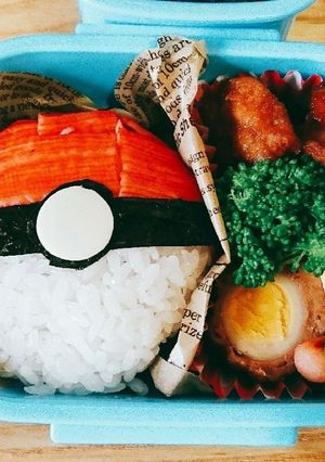 ポケモン＊キャラ弁＊モンスターボール-レシピのメイン写真