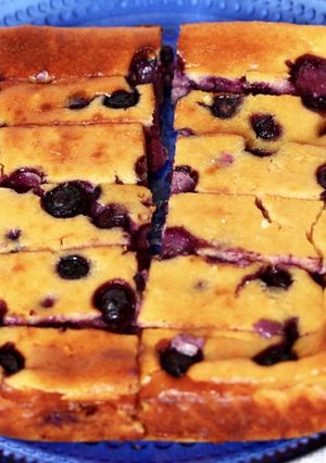 ベイクドブルーベリーチーズケーキ-レシピのメイン写真