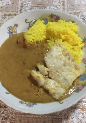 白身魚ムニエル添えホワイトカレー-レシピのメイン写真