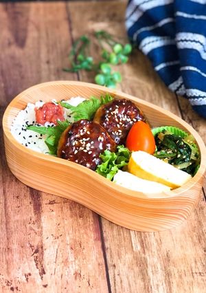 毎日お弁当♪甘酢肉団子弁当-レシピのメイン写真