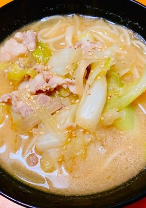 豚汁風肉野菜うどん-レシピのメイン写真