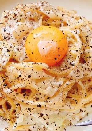 カルボナーラ風キャベ玉パスタ-レシピのメイン写真