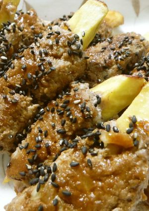 秋おかず♪スティックさつまいもバーグ-レシピのメイン写真