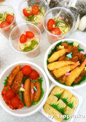 運動会小学校 そうめん お弁当 2019-レシピのメイン写真