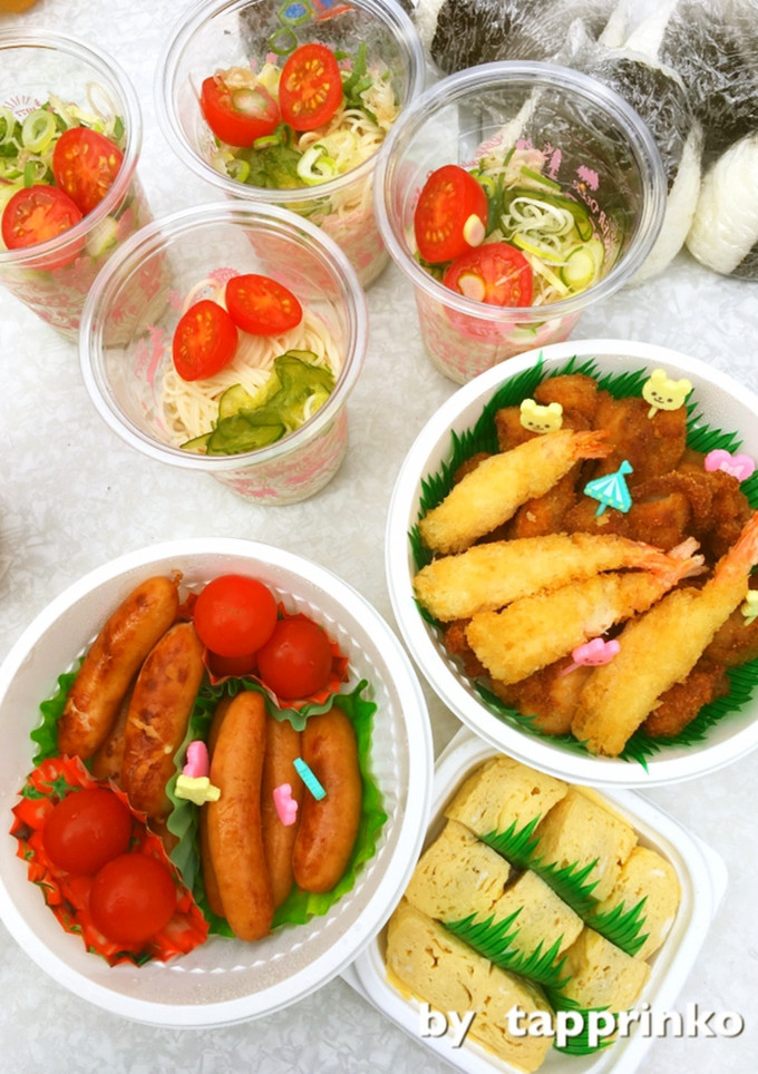 運動会小学校 そうめん お弁当 2019-レシピのメイン写真